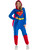 Womens DC Comics Superhero Supergirl Bodysuit Costume