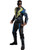 Mens Black Lightning Superhero Suit Deluxe Light Up Costume