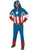 Mens Avengers Captain America Plush Jumpsuit Costume