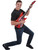 Inflatable Red Hero Costume Party Decoration Guitar