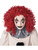 Red Corkscrew Clown Wig Costume Accessory