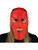 Red Devil Halloween Fan Mask Baseball Mask Hat Costume Accessory