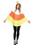 Adult's Candy Corn Face Poncho Costume Accessory
