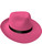 Adult's Pink 20s Gangster Fedora Hat Costume Accessory