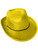 Adult's Yellow Velvet Gangster Cowboy Hat Costume Accessory
