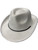 Adult's White Velvet Gangster Cowboy Hat Costume Accessory