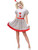 Vintage Horror Clown Girl Women's Costume