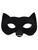 Black Cat Eye Mask With Whiskers Costume Accessory