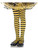 Child's Yellow And Black Stripe Tights XL 11-13 Costume Accessory