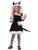 Fuzzy Pink And Black Cat Girl's Costume