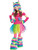 Rockin Rainbow Monster Girl's Costume