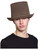 Adult's Brown Leatherlike Top Hat Costume Accessory