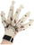 Adult's White Articulating Right Hand Finger Glove Costume Accessory