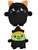 Halloween Character Reversable Cat And Witch Plush Toy