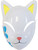 Adult's Yellow Ear Anime Cat Slayer Mask Costume Accessory