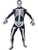 Classic Black And White Skeleton Monster Morphsuit Adult's Costume