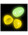 Glow In The Dark Yellow Plastic Easter Egg Decorations