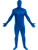 Basic Blue Spirit Bodysuit Men's Costume