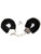 Black Furry Handcuffs Costume Accessory