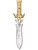 Medieval Fancy Gold Dagger Toy Costume Accessory
