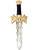 Medieval Fancy Black Dagger Toy Costume Accessory