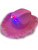 Adult's Neon Pink Cowboy Hat With Tiara And Party Wire EL Light Up Feather Trim