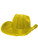 Adult's Yellow Sequin Cowboy Hat With LED Trim Costume Accessory