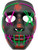 Heavy Cross Hatch Mask 2-Color Purple Green Party Wire EL Light Up Accessory