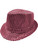 Adult's LED Light Up Pink Sequin Fedora Jazz Hat Costume Accessory