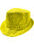 Adult's LED Light Up Lemon Orange Sequin Fedora Jazz Hat Costume Accessory