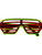 Shutter Glasses Red In Yellow Costume Accessory