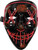 Cross Hatch Eyes Mask With Pink Party Wire EL Light Up Costume Accessory