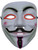 Fawkes Mask With 4 Color Party Wire EL Light Up Red White Aqua Purple