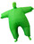 Adult's Large Man Inflatable Green Bodysuit Costume