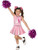 Classic Pink Cheer Cheerleader Girl's Costume