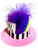 Pink Mad Hatter Mini Top Hat Headband Costume Accessory