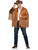 Brown Cowboy Western Fringed Jacket Men's Costume