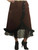Women's Steampunk Maiden Brown Lace Skirt Costume