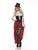Women's Black And Red Steampunk Saloon Gal Costume