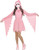 Pastel Pink Sparkle Ghost Face Girls Costume