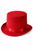 Adult's Red Felt Top Hat Costume Accessory