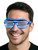Shutter Glasses Blue & White Costume Accessory