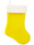 Plush Yellow Classic Christmas Stocking