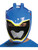 Childs Mighty Morphin Power Rangers Blue Vacuform Mask Costume Accessory