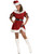Women's Miss Ms Santa Christmas Costume Standard Size