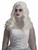 Womens Long White Wavy Ghostly Spirit Ghost Lady Costume Wig