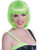 Adult Green 90s Vibe Girl Costume Long Bob Wig