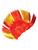 Adult Red and Gold School and Team Spirit Mohawk Wig