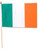 1 x 1.5' Ireland Flags Wooden Dowel Parade Irish Flags