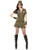 Womens Sexy Top Gun Seal Team Six Digital Camouflage Double Zip Dress and Hat